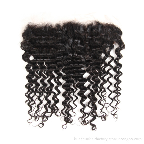 Huashuo Hair 50% Off Cheap Prices XuChang Hair Products Factory,Human Deep Wet and Wavy Wholesale Virgin Hair With Frontals
